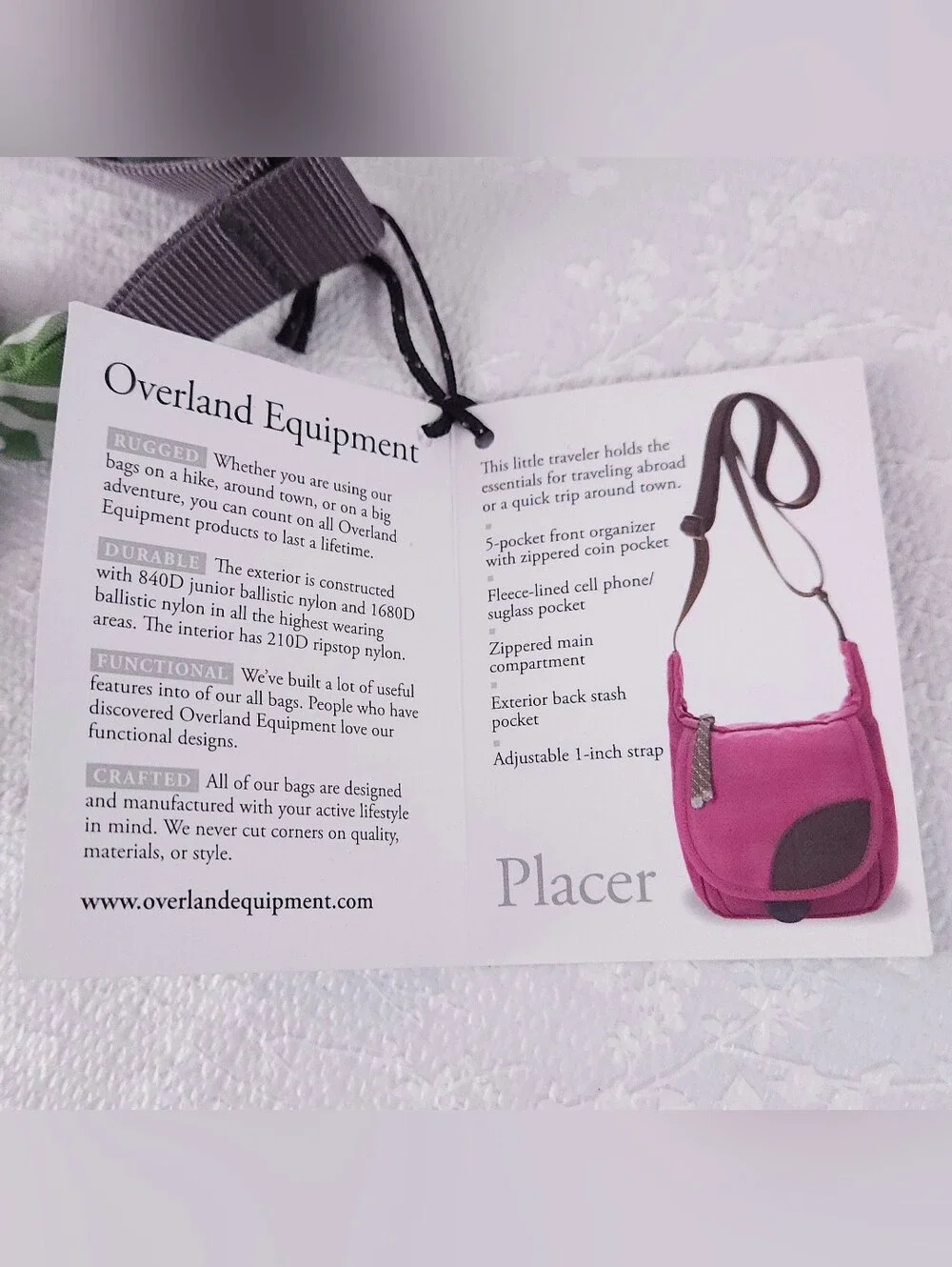 Overland Equipment Placer Crossbody Bag - Picture 3 of 8